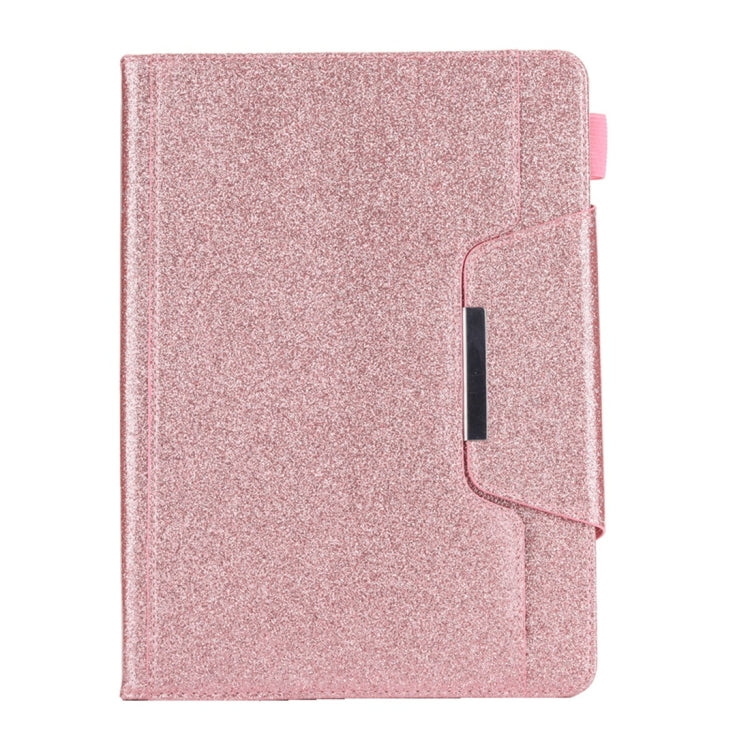 สำหรับ iPad 10.2 นิ้ว Glitter Powder ซองหนังพลิกแนวนอนพร้อมตัวยึดและช่องเสียบการ์ด & กรอบรูป & กระเป๋าสตางค์, For iPad 10.2 2021 / 2020 / 2019