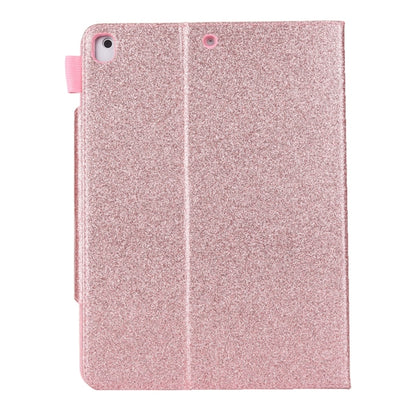 สำหรับ iPad 10.2 นิ้ว Glitter Powder ซองหนังพลิกแนวนอนพร้อมตัวยึดและช่องเสียบการ์ด & กรอบรูป & กระเป๋าสตางค์, For iPad 10.2 2021 / 2020 / 2019