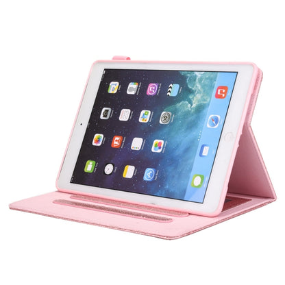 สำหรับ iPad 10.2 นิ้ว Glitter Powder ซองหนังพลิกแนวนอนพร้อมตัวยึดและช่องเสียบการ์ด & กรอบรูป & กระเป๋าสตางค์, For iPad 10.2 2021 / 2020 / 2019