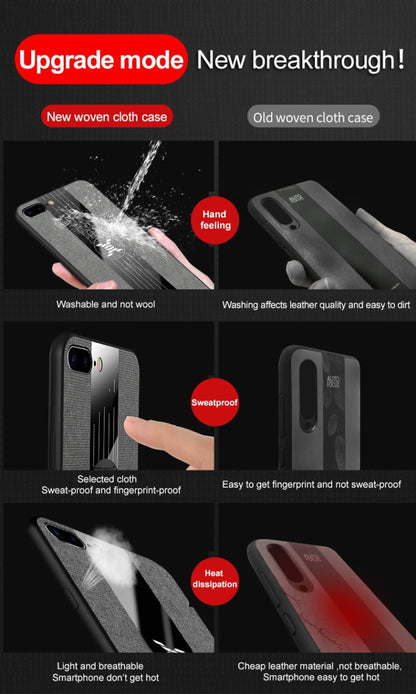 XINLI Stitching Cloth Texture เคสกันกระแทก TPU, For iPhone SE 2022 / SE 2020 & 8 & 7, For iPhone X / XS
