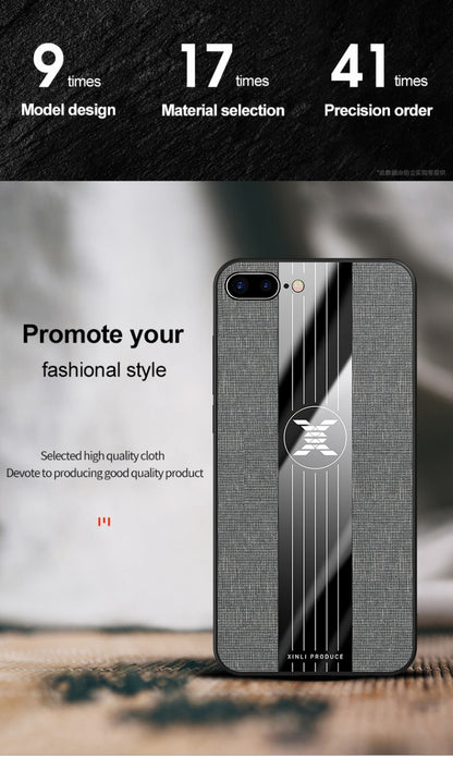 XINLI Stitching Cloth Texture เคสกันกระแทก TPU, For iPhone SE 2022 / SE 2020 & 8 & 7, For iPhone X / XS