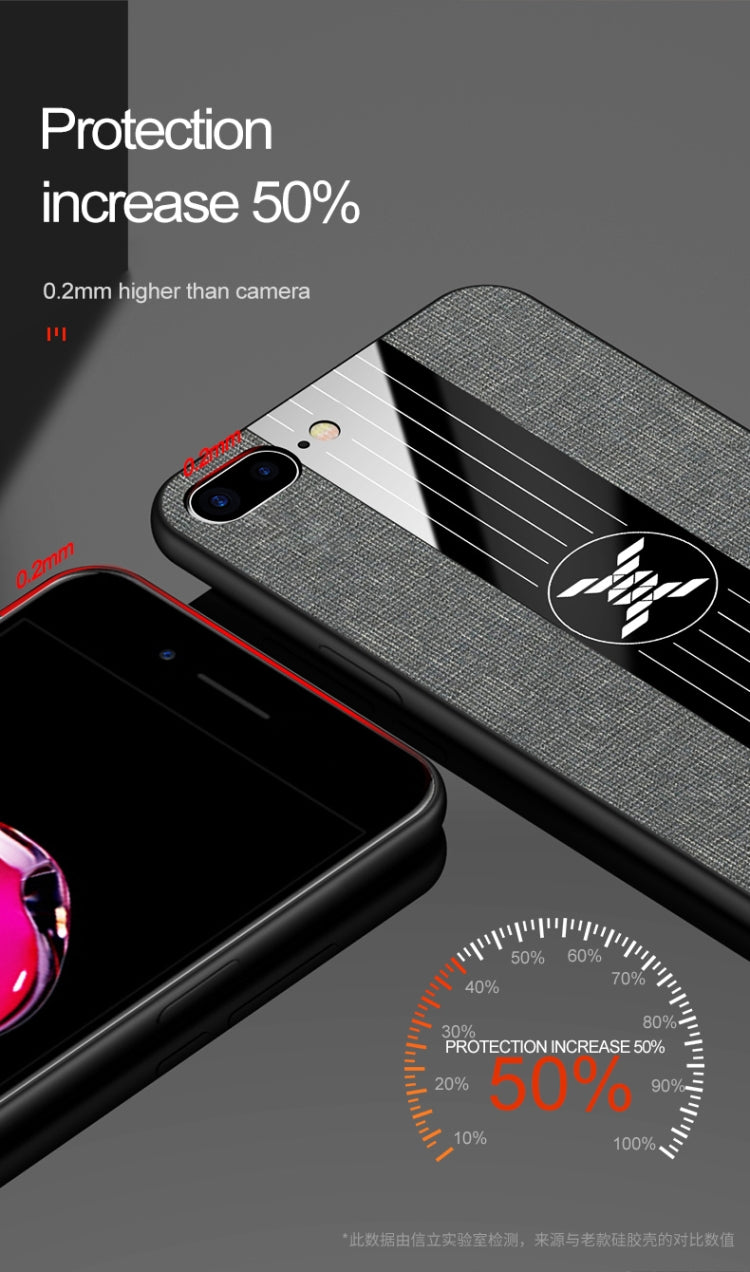 XINLI Stitching Cloth Texture เคสกันกระแทก TPU, For iPhone SE 2022 / SE 2020 & 8 & 7, For iPhone X / XS