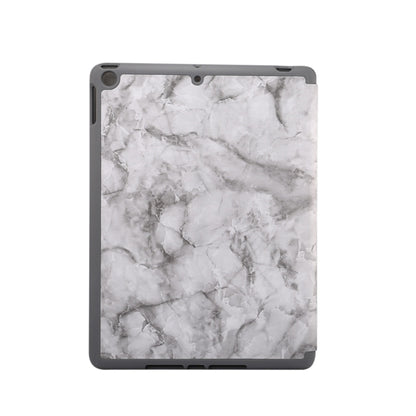 สำหรับ iPad 10.2 นิ้วลายพื้นผิวหินอ่อนซองหนังพลิกแนวนอนพร้อมตัวยึดสามพับและช่องเสียบปากกา & ฟังก์ชั่นสลีป / ปลุก, For iPad 10.2 inch