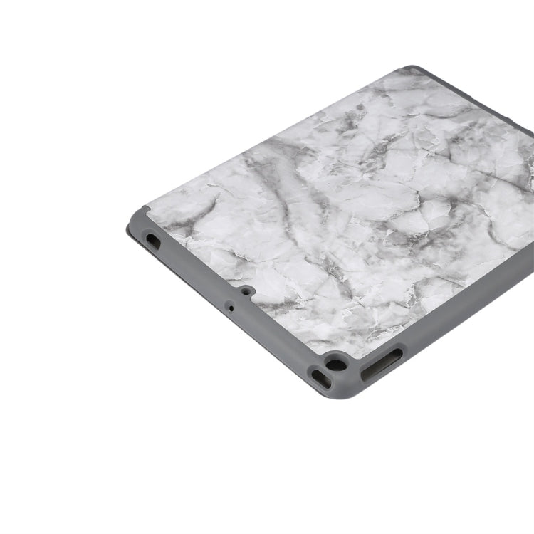 สำหรับ iPad 10.2 นิ้วลายพื้นผิวหินอ่อนซองหนังพลิกแนวนอนพร้อมตัวยึดสามพับและช่องเสียบปากกา & ฟังก์ชั่นสลีป / ปลุก, For iPad 10.2 inch