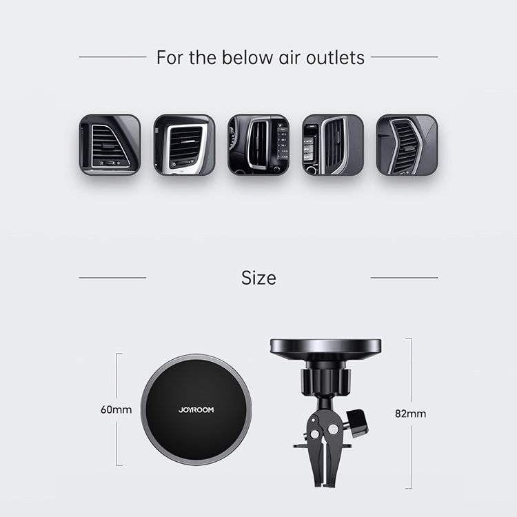 JOYROOM JR-ZS240 15W Max Car Magnetic แท่นชาร์จไร้สาย, JR-ZS240