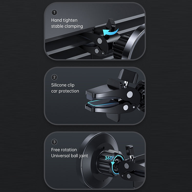 JOYROOM JR-ZS240 15W Max Car Magnetic แท่นชาร์จไร้สาย, JR-ZS240