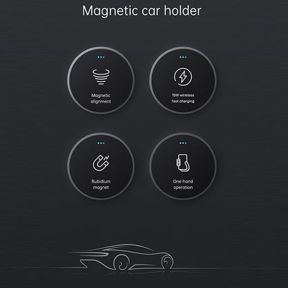 JOYROOM JR-ZS240 15W Max Car Magnetic แท่นชาร์จไร้สาย, JR-ZS240