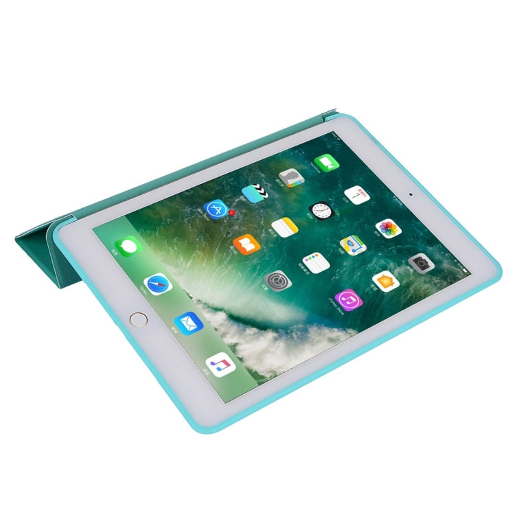 สำหรับ iPad 10.2 นิ้ว TPU เคสหนังพลิกแนวนอนพร้อมตัวยึดสามพับ, For iPad 10.2 2021 / 2020 / 2019