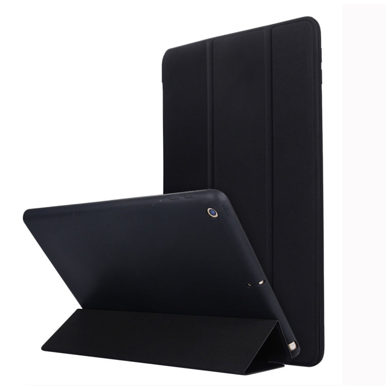 สำหรับ iPad 10.2 นิ้ว TPU เคสหนังพลิกแนวนอนพร้อมตัวยึดสามพับ, For iPad 10.2 2021 / 2020 / 2019