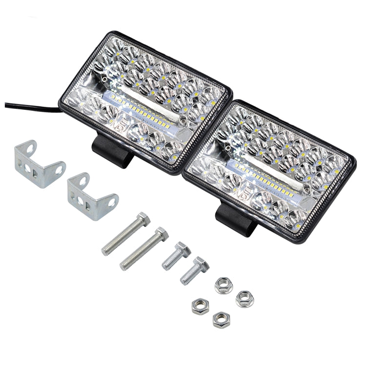 2 ชิ้น WUPP CS-1243A1 รถ 4 นิ้วสแควร์ 20LEDs เน้นแสงทำงานดัดแปลงสปอตไลท์, CS-1243A1