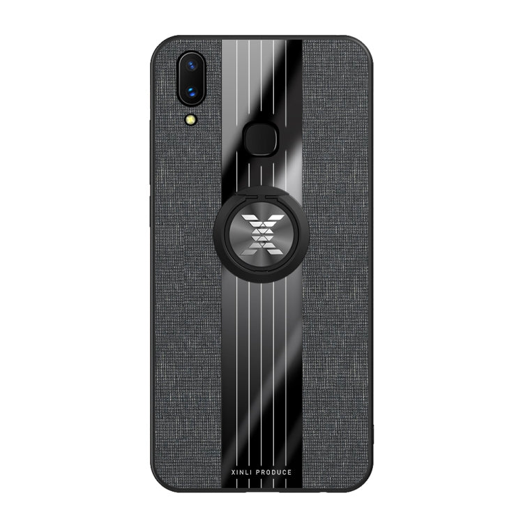 XINLI Stitching Cloth Texture เคส TPU กันกระแทกพร้อมตัวยึดแหวน, For Vivo X21i, For Vivo X27, For Vivo Y91, For Vivo Y95, For Vivo X23, For Vivo Y3 / Y17, For Vivo Y66, For Vivo Y71