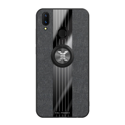 XINLI Stitching Cloth Texture เคส TPU กันกระแทกพร้อมตัวยึดแหวน, For Vivo X21i, For Vivo X27, For Vivo Y91, For Vivo Y95, For Vivo X23, For Vivo Y3 / Y17, For Vivo Y66, For Vivo Y71