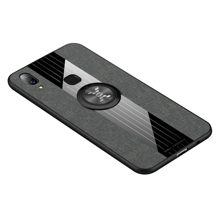 XINLI Stitching Cloth Texture เคส TPU กันกระแทกพร้อมตัวยึดแหวน, For Vivo X21i, For Vivo X27, For Vivo Y91, For Vivo Y95, For Vivo X23, For Vivo Y3 / Y17, For Vivo Y66, For Vivo Y71
