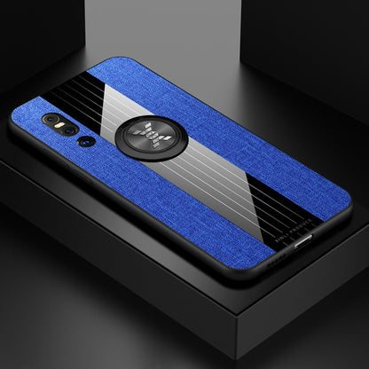XINLI Stitching Cloth Texture เคส TPU กันกระแทกพร้อมตัวยึดแหวน, For Vivo X21i, For Vivo X27, For Vivo Y91, For Vivo Y95, For Vivo X23, For Vivo Y3 / Y17, For Vivo Y66, For Vivo Y71