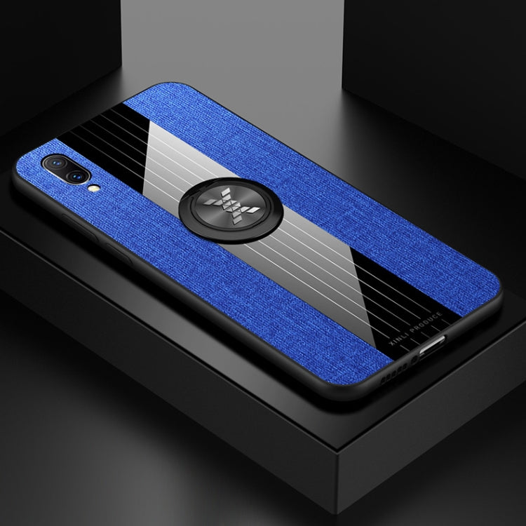 XINLI Stitching Cloth Texture เคส TPU กันกระแทกพร้อมตัวยึดแหวน, For Vivo X21i, For Vivo X27, For Vivo Y91, For Vivo Y95, For Vivo X23, For Vivo Y3 / Y17, For Vivo Y66, For Vivo Y71