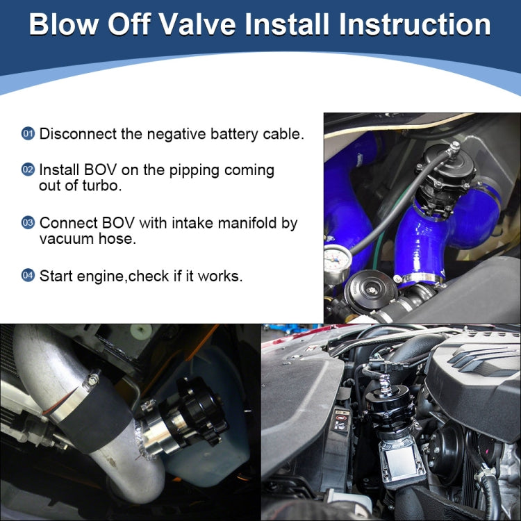 Universal การปรับเปลี่ยนรถ BOV 50 มม. 10 PSI Turbine Relief Valve, Turbine Relief Valve