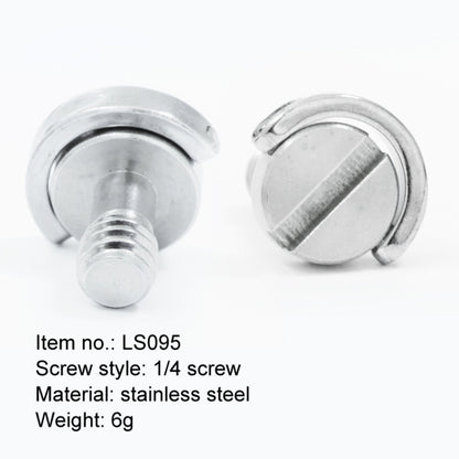 EXIN LS095 2 ชิ้น D แหวนสกรูกล้องแผ่นเมา 1/4 นิ้วสกรูที่วางจำหน่ายด่วน, LS095