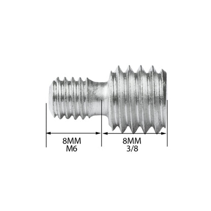 BEXIN LS037 2 PCS M6 ถึง 3/8 นิ้วสกรูแปลงอะแดปเตอร์สกรูกล้อง, LS037