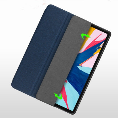 สำหรับ iPad 10.2 ซองหนังพลิกแนวนอนเนื้อลิ้นจี่พร้อมที่ใส่สามทบและช่องเสียบปากกา, For iPad 10.2
