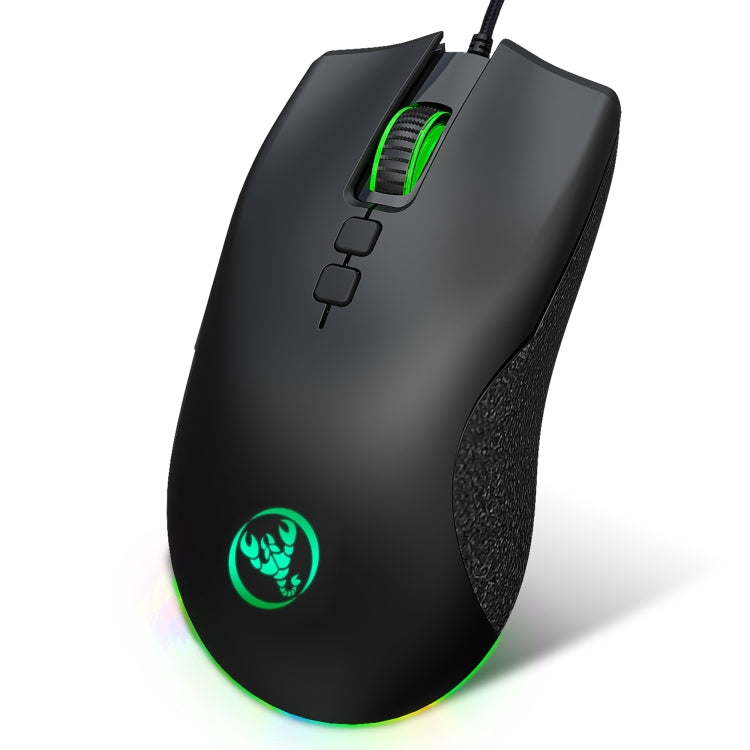 HXSJ A883 7 ปุ่ม 6400DPI RGB Light Mechanical Gaming เมาส์แบบมีสาย