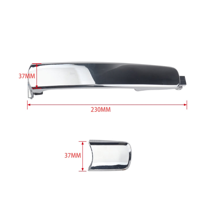 A5404-02 มือจับประตูด้านนอกรถยนต์ 80646-CA000 สำหรับ Nissan, A5404-02