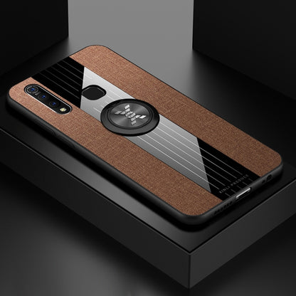 XINLI Stitching Cloth Texture เคส TPU กันกระแทกพร้อมตัวยึดแหวน, For Vivo Y67, For Vivo Y75 / V7, For Vivo Y85, For Vivo Y93, For Vivo Y97, For Vivo Z5X