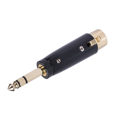 LZ1165G 6.35 มม.สเตอริโอชายไป XRL หญิงอะแดปเตอร์เสียงไมโครโฟนสเตอริโอลำโพง CONNECTOR, LZ1165G