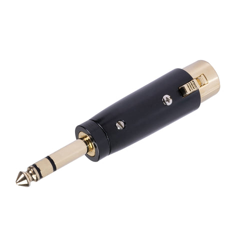 LZ1165G 6.35 มม.สเตอริโอชายไป XRL หญิงอะแดปเตอร์เสียงไมโครโฟนสเตอริโอลำโพง CONNECTOR, LZ1165G