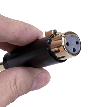 LZ1165G 6.35 มม.สเตอริโอชายไป XRL หญิงอะแดปเตอร์เสียงไมโครโฟนสเตอริโอลำโพง CONNECTOR, LZ1165G