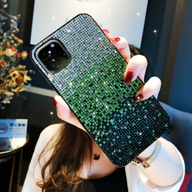 เคส PC + Crystal Diamond Tri-Color Gradient, For iPhone 11 Pro, For iPhone 11, For iPhone 11 Pro Max