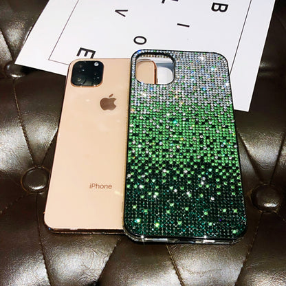 เคส PC + Crystal Diamond Tri-Color Gradient, For iPhone 11 Pro, For iPhone 11, For iPhone 11 Pro Max