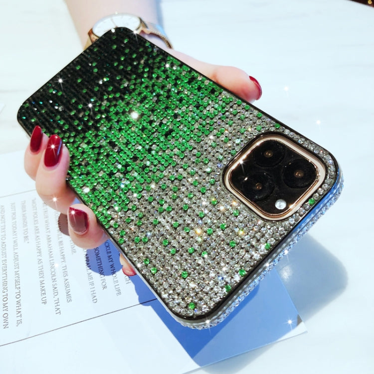 เคส PC + Crystal Diamond Tri-Color Gradient, For iPhone 11 Pro, For iPhone 11, For iPhone 11 Pro Max