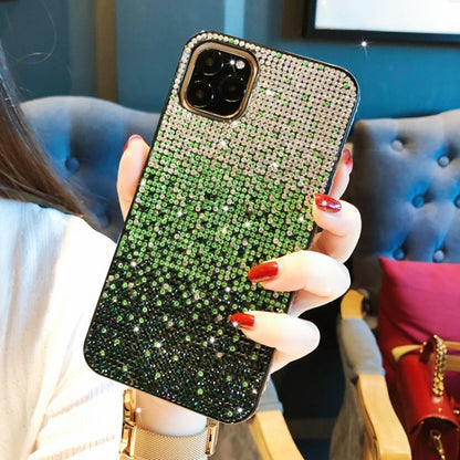 เคส PC + Crystal Diamond Tri-Color Gradient, For iPhone 11 Pro, For iPhone 11, For iPhone 11 Pro Max