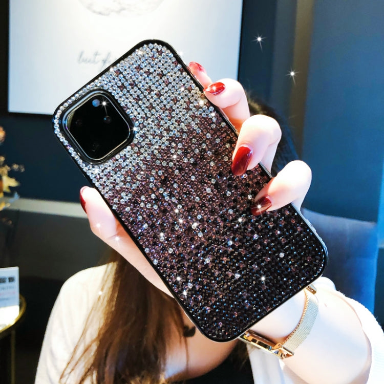 เคส PC + Crystal Diamond Tri-Color Gradient, For iPhone 11 Pro, For iPhone 11, For iPhone 11 Pro Max
