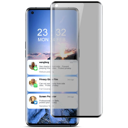 สำหรับ OPPO Find X3 / Find X3 Pro IMAK 3D Curved Privacy ฟิล์มกระจกนิรภัยป้องกันแสงสะท้อน
