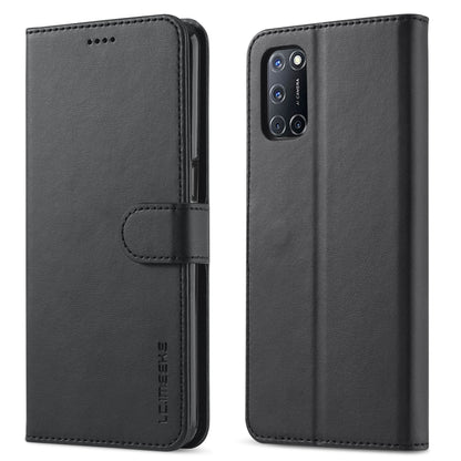 สำหรับ OPPO F19 Pro / A94 5G LC.IMEEKE ซองหนังพลิกแนวนอนเนื้อลูกวัวพร้อมตัวยึดและช่องเสียบการ์ดและกระเป๋าสตางค์ (สีน้ำตาล), For OPPO F19 Pro / A94 5G