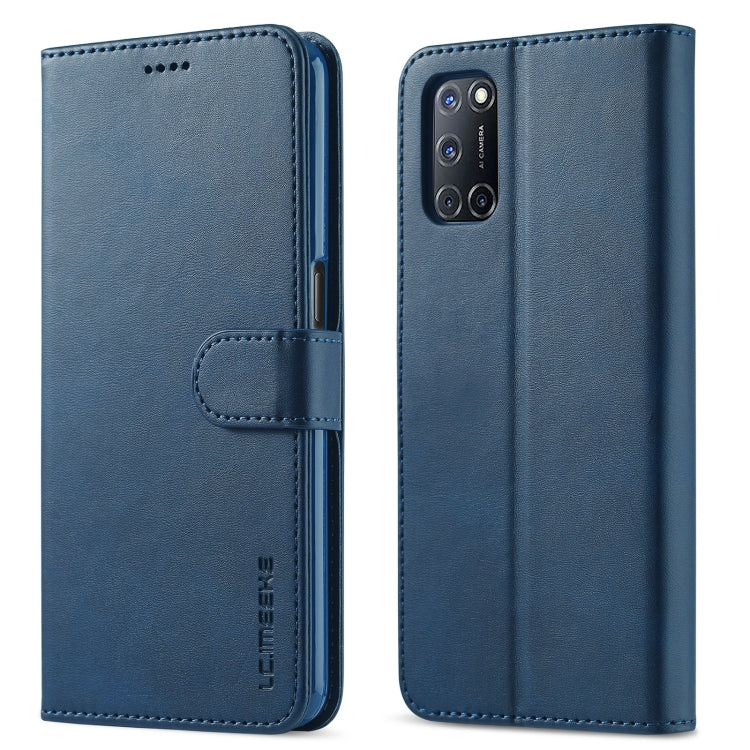 สำหรับ OPPO F19 Pro / A94 5G LC.IMEEKE ซองหนังพลิกแนวนอนเนื้อลูกวัวพร้อมตัวยึดและช่องเสียบการ์ดและกระเป๋าสตางค์ (สีน้ำตาล), For OPPO F19 Pro / A94 5G