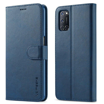 สำหรับ OPPO F19 Pro / A94 5G LC.IMEEKE ซองหนังพลิกแนวนอนเนื้อลูกวัวพร้อมตัวยึดและช่องเสียบการ์ดและกระเป๋าสตางค์ (สีน้ำตาล), For OPPO F19 Pro / A94 5G