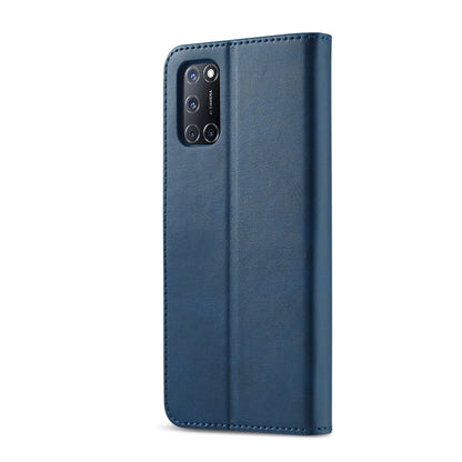 สำหรับ OPPO F19 Pro / A94 5G LC.IMEEKE ซองหนังพลิกแนวนอนเนื้อลูกวัวพร้อมตัวยึดและช่องเสียบการ์ดและกระเป๋าสตางค์ (สีน้ำตาล), For OPPO F19 Pro / A94 5G