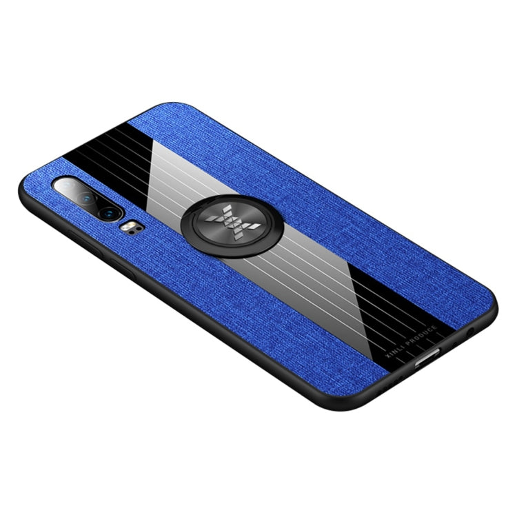 XINLI Stitching Cloth Texture เคส TPU กันกระแทกพร้อมตัวยึดแหวน, For Huawei P30, For Huawei P30 Lite, For Huawei P30 Pro