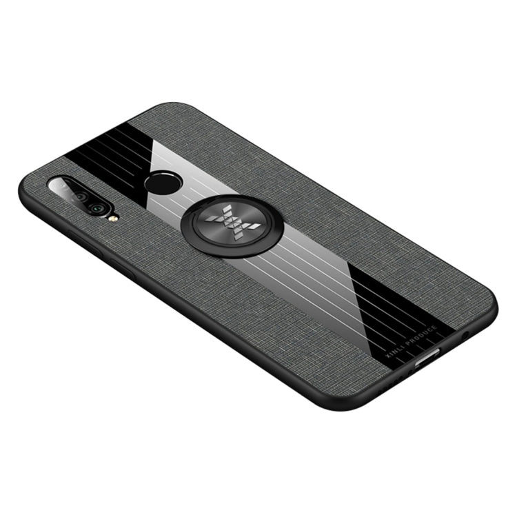 XINLI Stitching Cloth Texture เคส TPU กันกระแทกพร้อมตัวยึดแหวน, For Huawei P30, For Huawei P30 Lite, For Huawei P30 Pro