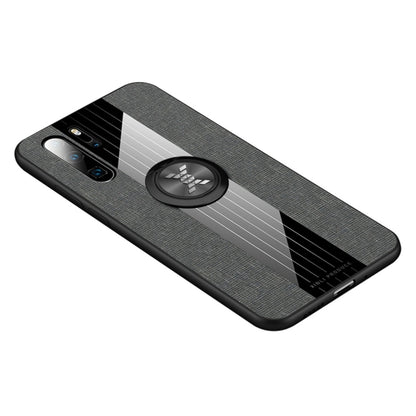 XINLI Stitching Cloth Texture เคส TPU กันกระแทกพร้อมตัวยึดแหวน, For Huawei P30, For Huawei P30 Lite, For Huawei P30 Pro