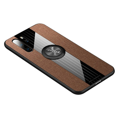 XINLI Stitching Cloth Texture เคส TPU กันกระแทกพร้อมตัวยึดแหวน, For Huawei P30, For Huawei P30 Lite, For Huawei P30 Pro