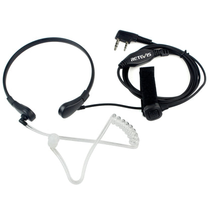 RETEVIS TK คอ PTT Covert Acoustic Tube หูฟังลำโพงไมโครโฟนสำหรับ H-777/RT-5R/RT-5RV/RT-B6, TK Throat
