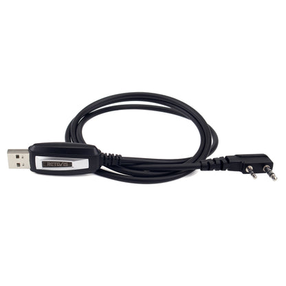 RETEVIS TK3107 2 Pin USB โปรแกรมการเขียนโปรแกรมสายเคเบิลอะแดปเตอร์เขียนสายความถี่, TK3107
