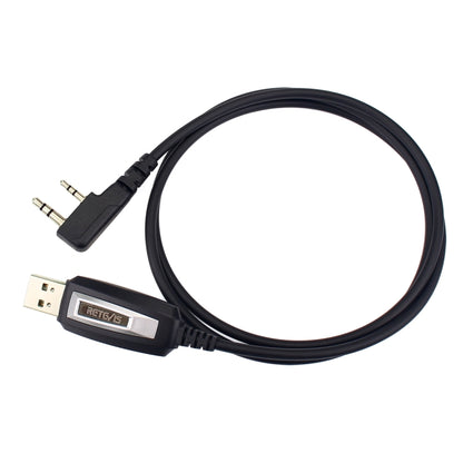 RETEVIS TK3107 2 Pin USB โปรแกรมการเขียนโปรแกรมสายเคเบิลอะแดปเตอร์เขียนสายความถี่, TK3107