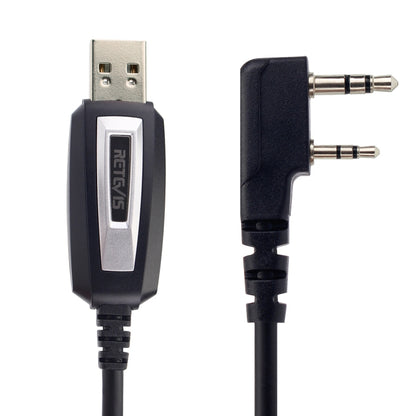 RETEVIS TK3107 2 Pin USB โปรแกรมการเขียนโปรแกรมสายเคเบิลอะแดปเตอร์เขียนสายความถี่, TK3107