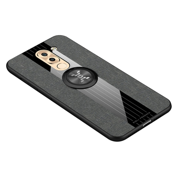 XINLI Stitching Cloth Texture เคส TPU กันกระแทกพร้อมตัวยึดแหวน, For Huawei Enjoy 8 Plus, For Huawei Enjoy 9, For Huawei Enjoy 9e, For Huawei Enjoy 9 Plus, For Huawei Enjoy 9s, For Huawei Maimang 5, For Huawei Maimang 6, For Huawei Mate 20 Lite / Maiman...