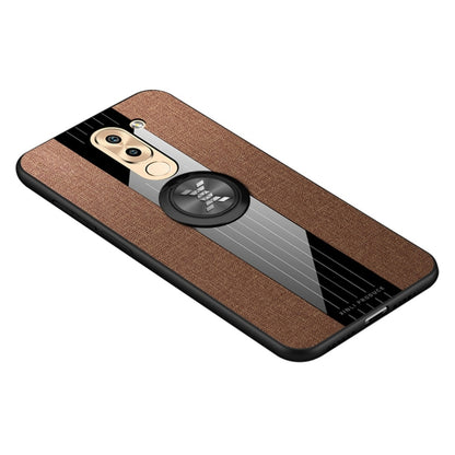 XINLI Stitching Cloth Texture เคส TPU กันกระแทกพร้อมตัวยึดแหวน, For Huawei Enjoy 8 Plus, For Huawei Enjoy 9, For Huawei Enjoy 9e, For Huawei Enjoy 9 Plus, For Huawei Enjoy 9s, For Huawei Maimang 5, For Huawei Maimang 6, For Huawei Mate 20 Lite / Maiman...