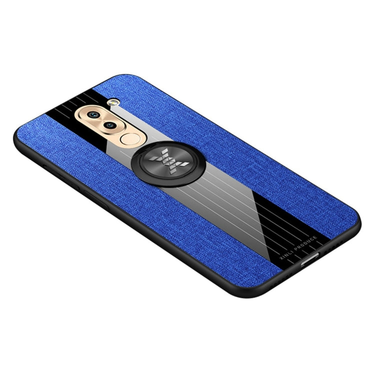 XINLI Stitching Cloth Texture เคส TPU กันกระแทกพร้อมตัวยึดแหวน, For Huawei Enjoy 8 Plus, For Huawei Enjoy 9, For Huawei Enjoy 9e, For Huawei Enjoy 9 Plus, For Huawei Enjoy 9s, For Huawei Maimang 5, For Huawei Maimang 6, For Huawei Mate 20 Lite / Maiman...